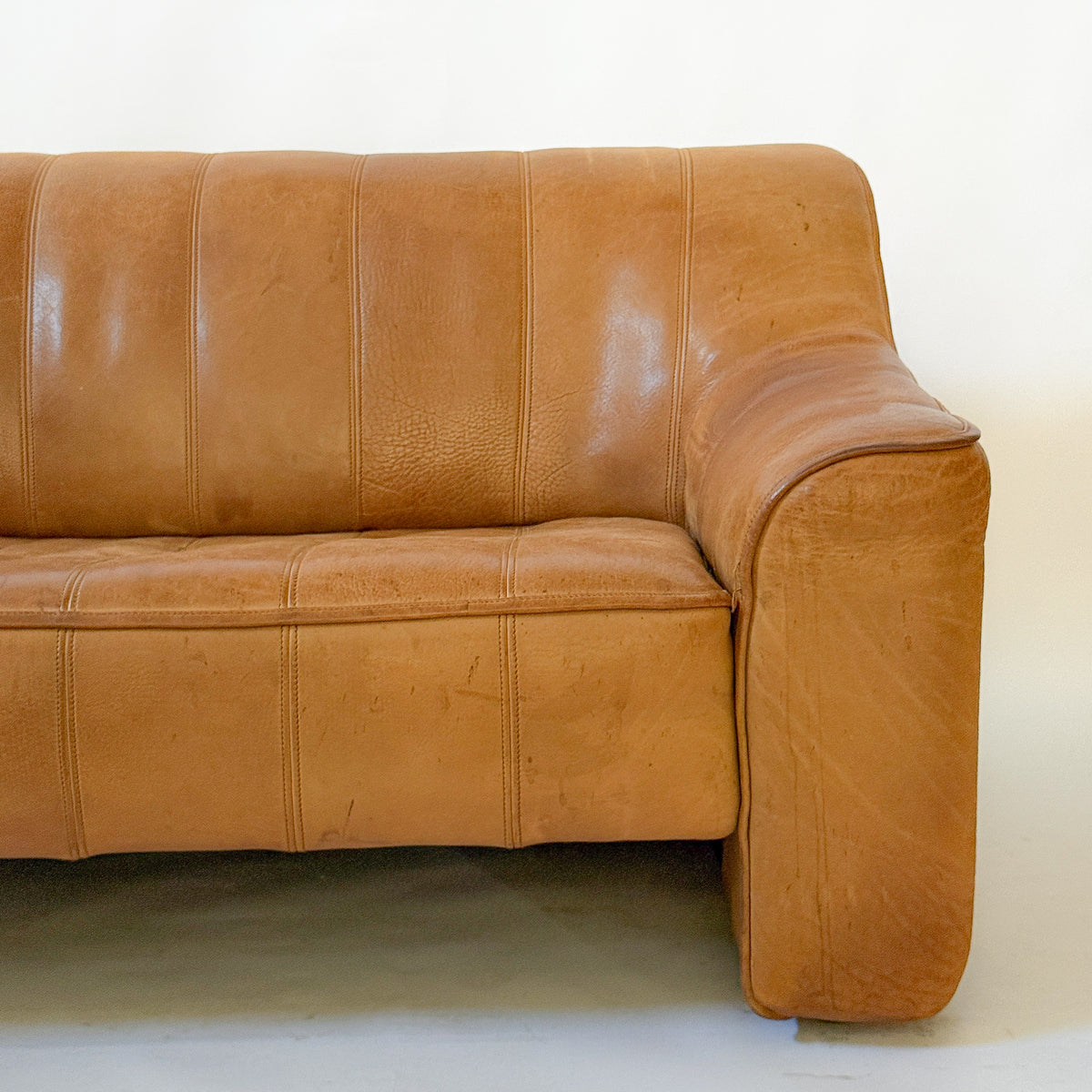 Buffalo Leather 2-Seater Sofa DS-44 by de Sede | Switzerland, circa 1970s