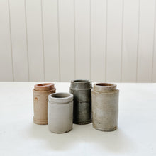 Load image into Gallery viewer, Vintage Miniature Stoneware Jars | circa 1900s France
