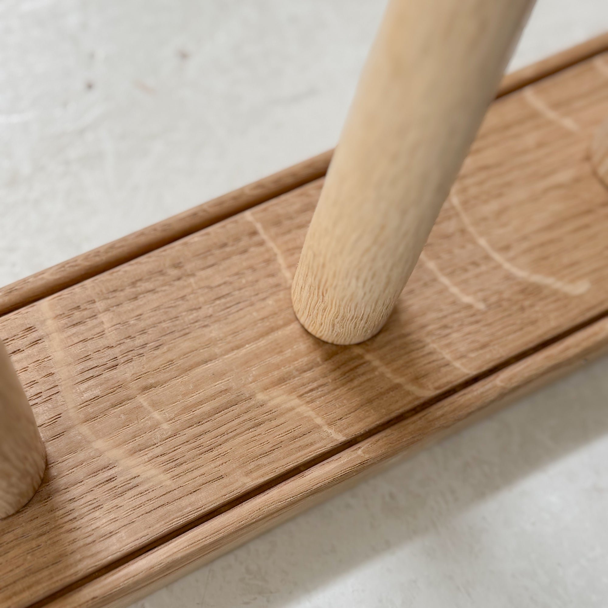 Solid Oak Wellington Boot Rack | Handcrafted in England