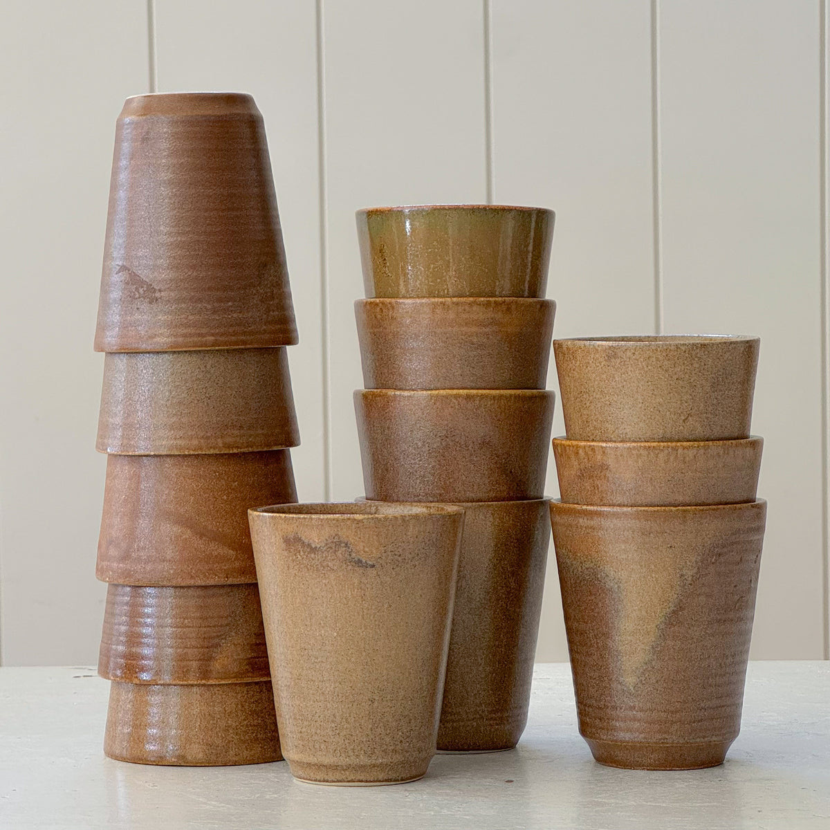 Individual French Ceramic Tumblers