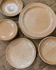 Tag Sale | Set of 11 Mixed Set of Klamath Wheat Glaze Dinnerware by Sarah Kersten Studio