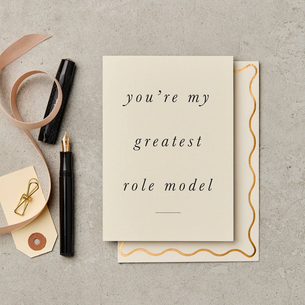 Greatest Role Model | Hand Printed Greeting Card