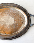 Antique Patinaed Silver Tray