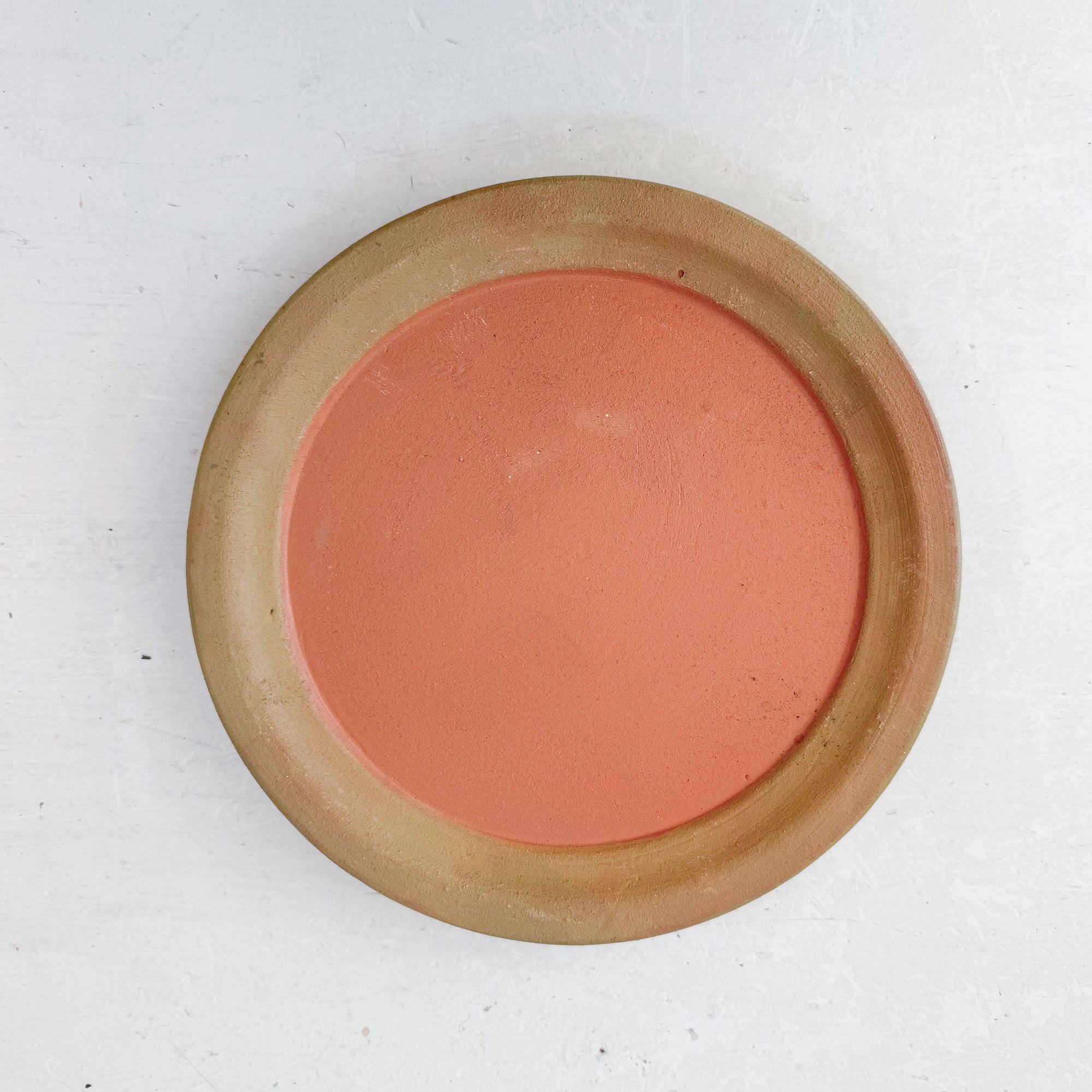 Aged Terra Cotta Saucer