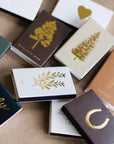 Lodgepole Pine Tree | Brown + Gold Matchbook