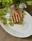 Handmade Oval Italian Platter | Lace