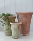 Aged Terra Cotta Nursery Planter | Tall