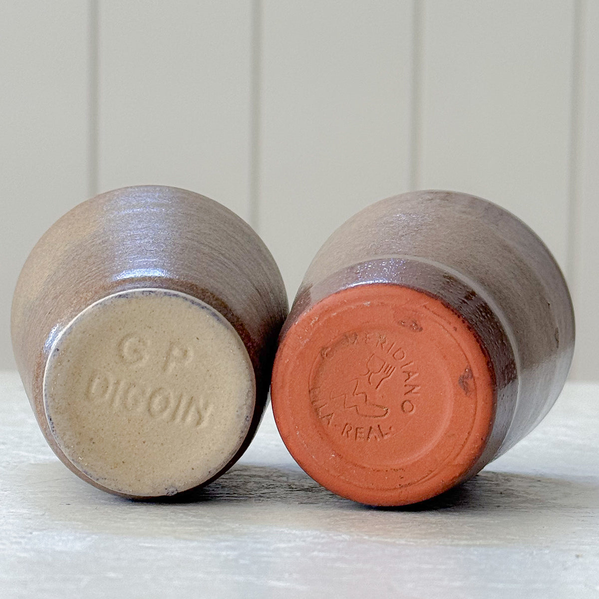 Individual French Ceramic Tumblers