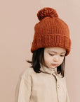 Classic Knit Pom Hat | Cinnamon