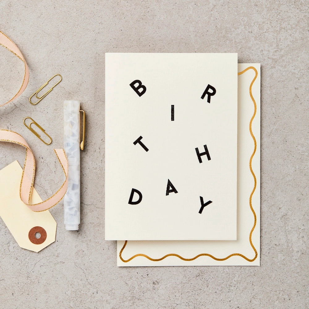 Birthday Scatter | Hand Printed Greeting Card