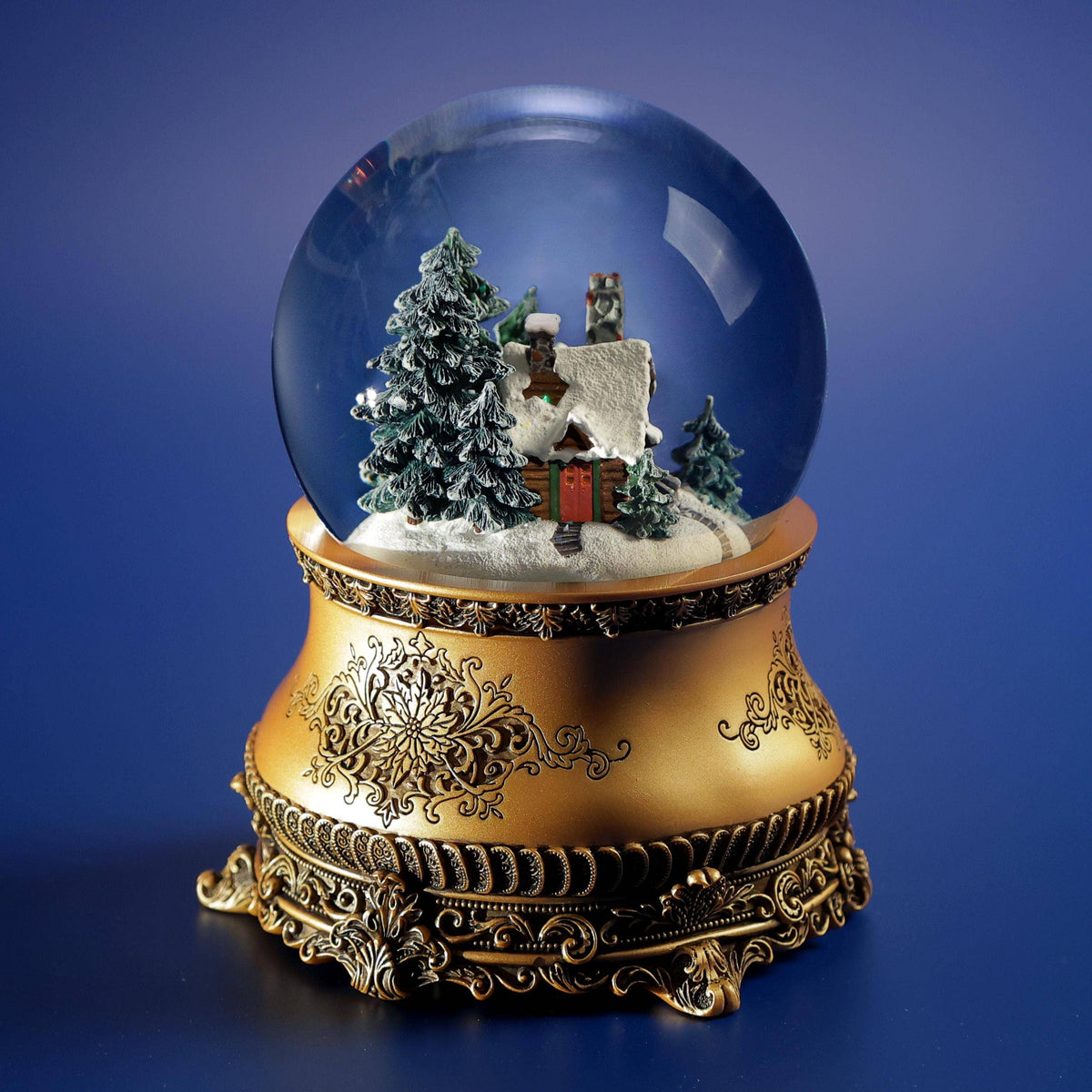 Heirloom Musical Snow Globe | Log Cabin