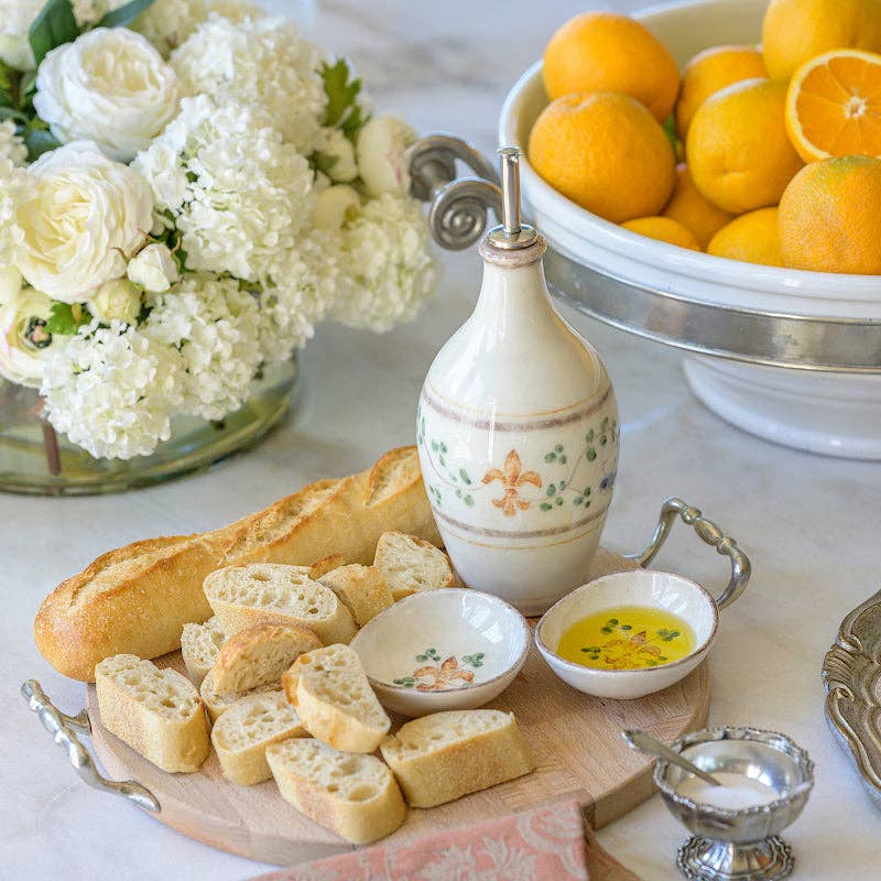 Hand-painted Italian Oil Cruet