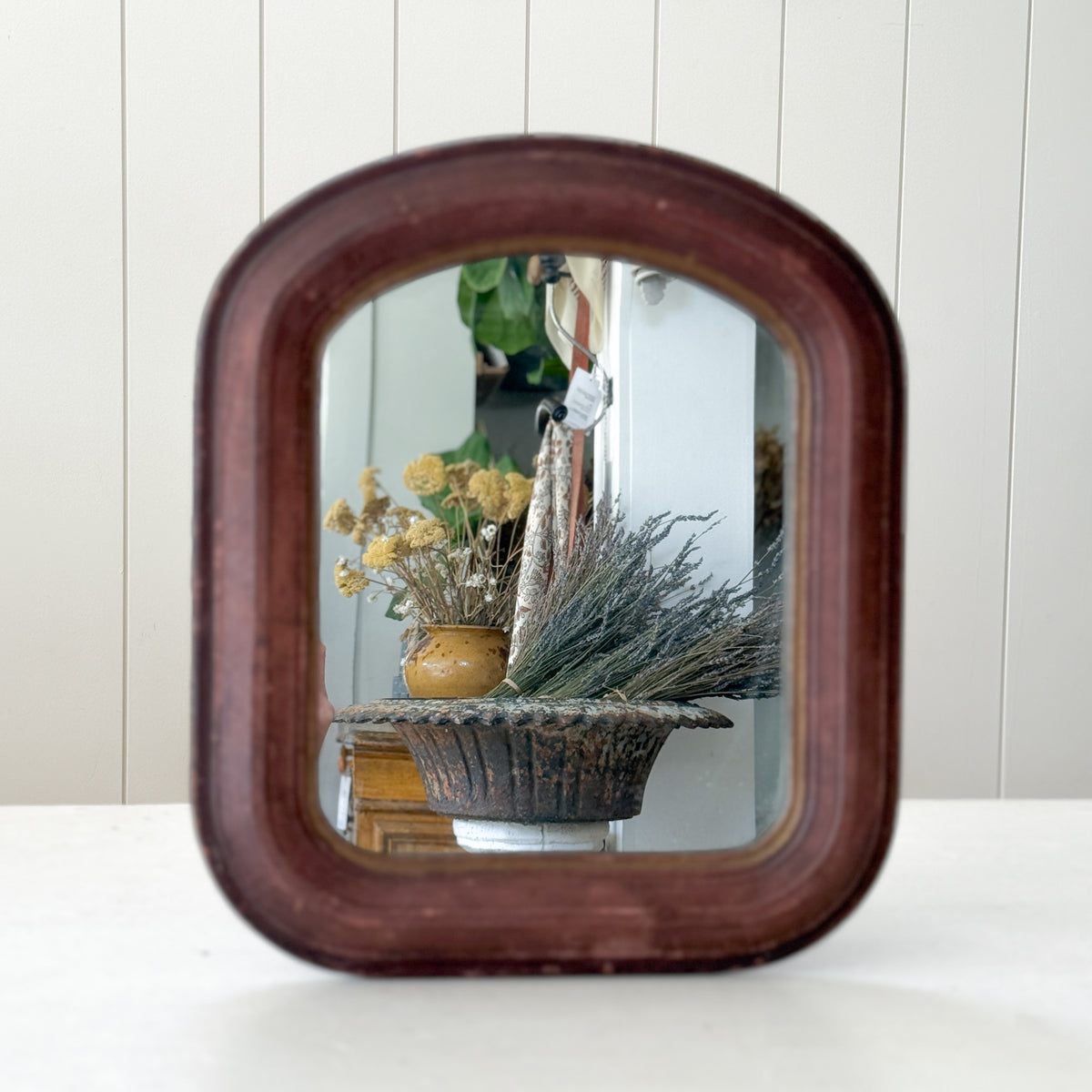 Antique 19th Century Arched Cushion Mirror | No.31