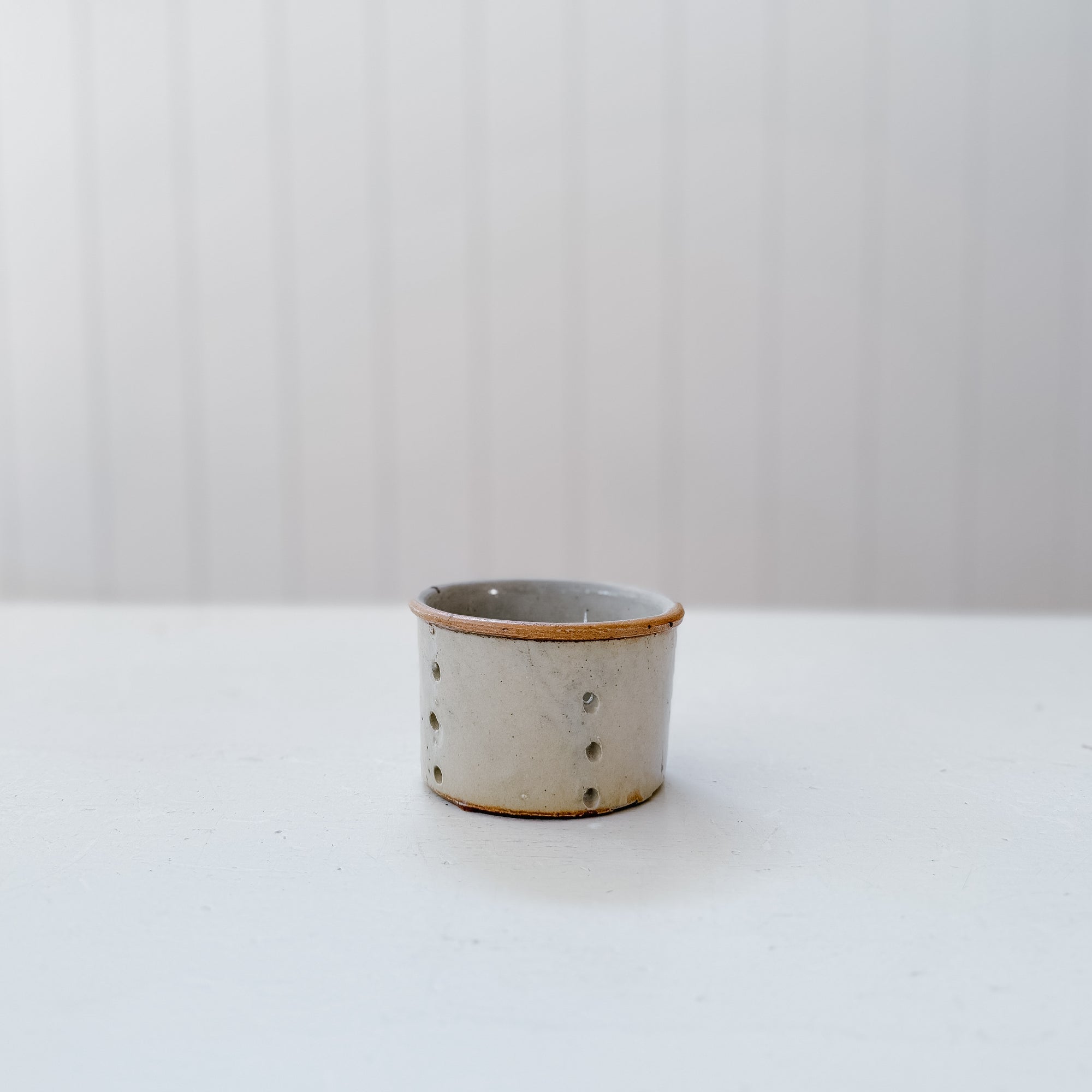 Assorted Vintage French Faisselles Pots | Natural Beige &amp; Grey