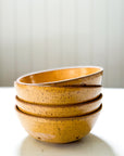 Hand Thrown Ceramic Berry Bowl | French Ochre