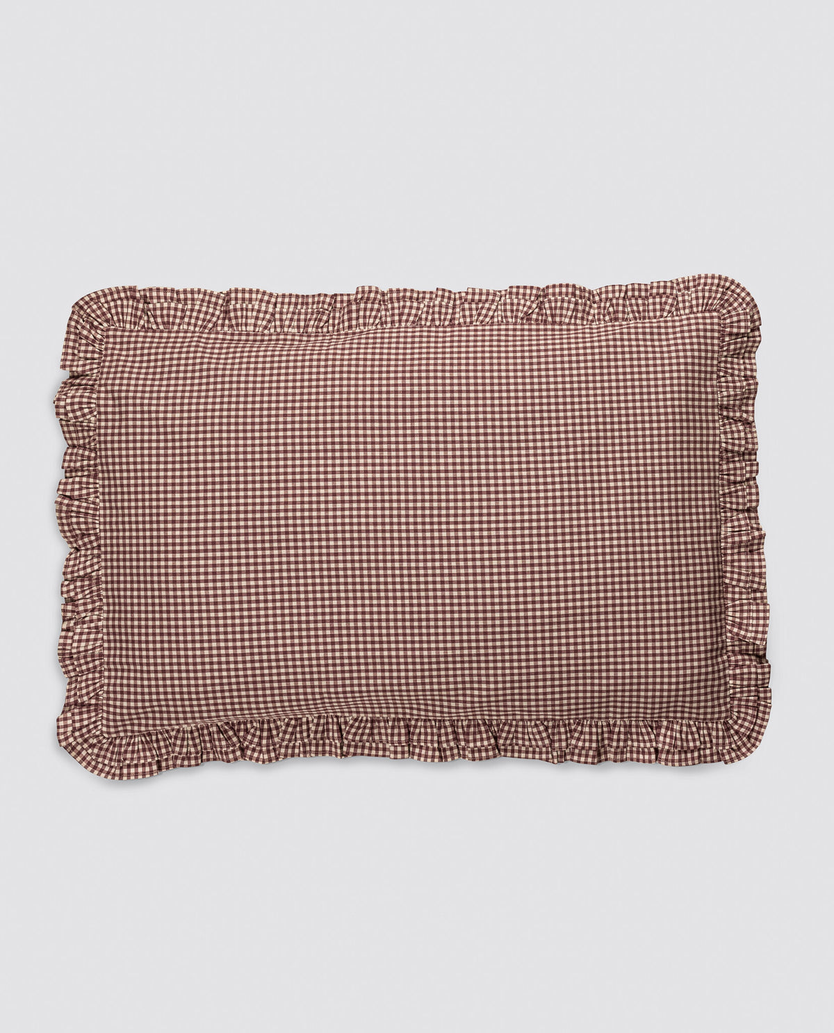Children's Ruffle Pillowcase | Sugarplum Check