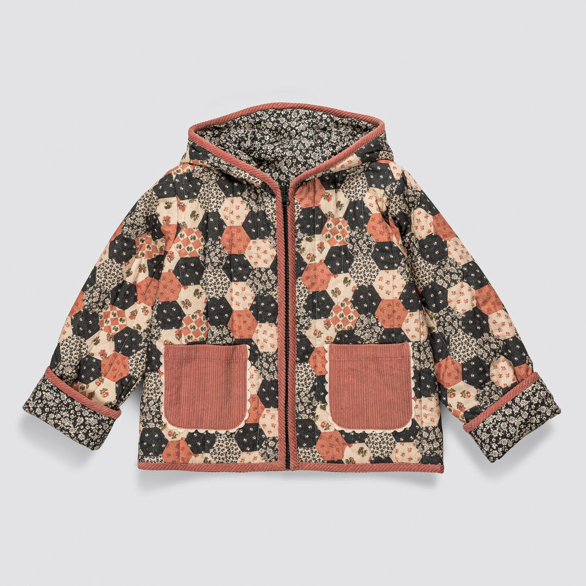 JoJo Reversible Floral Patchwork Jacket