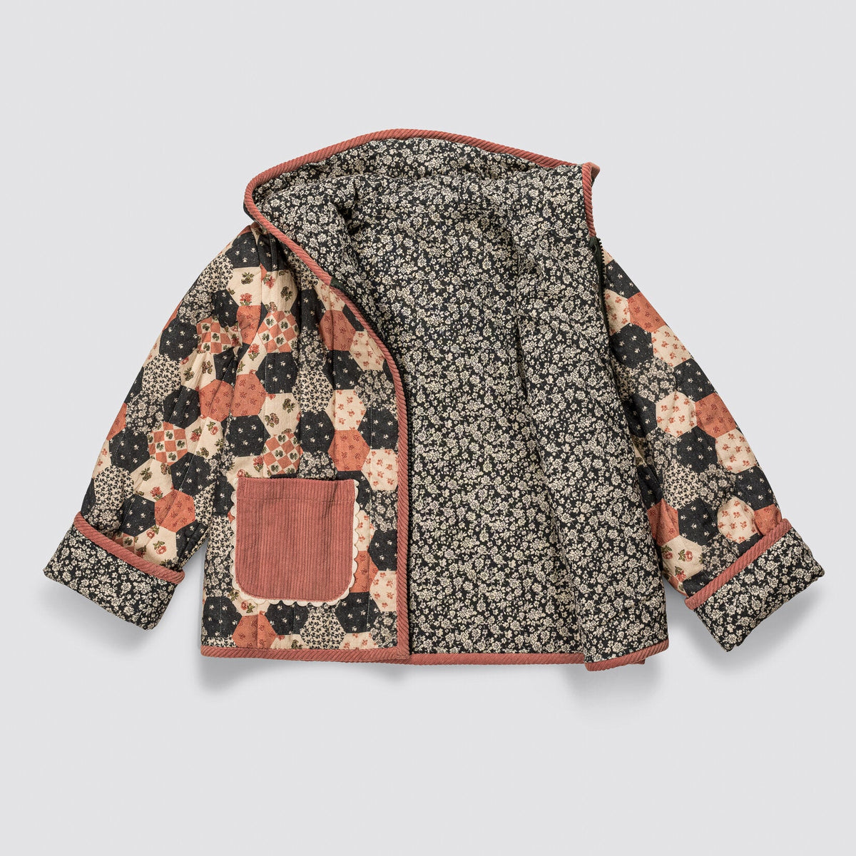 JoJo Reversible Floral Patchwork Jacket