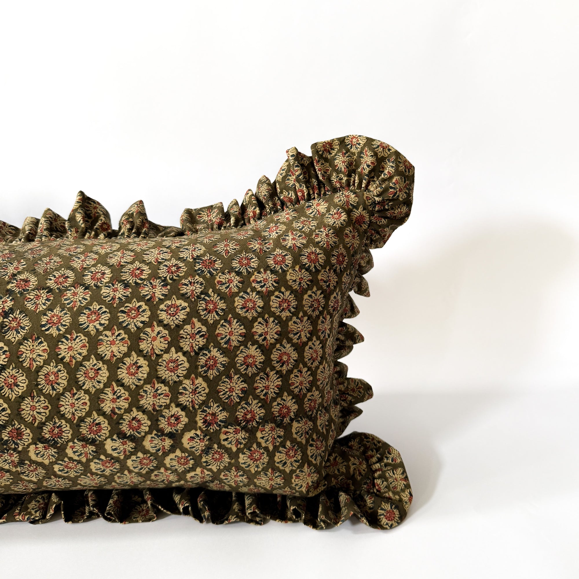 Anika Ruffle Long Lumbar Pillow