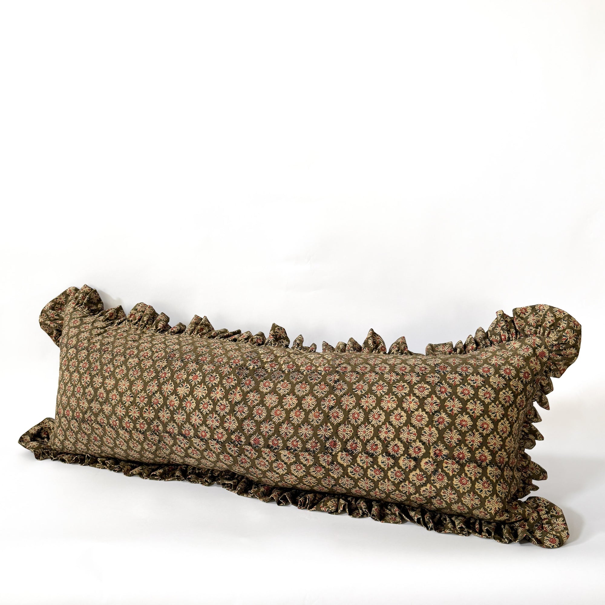 Anika Ruffle Long Lumbar Pillow