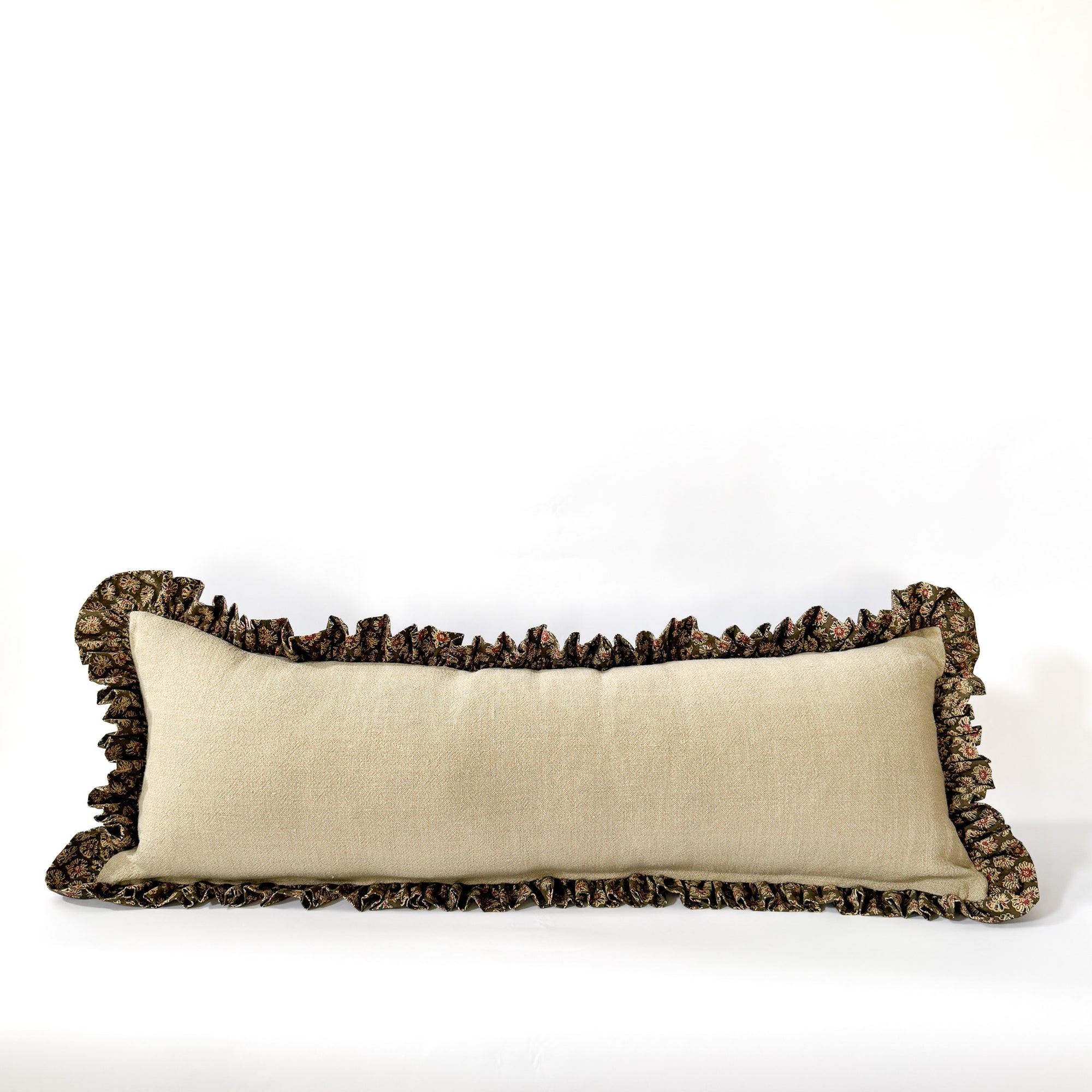 Anika Ruffle Long Lumbar Pillow