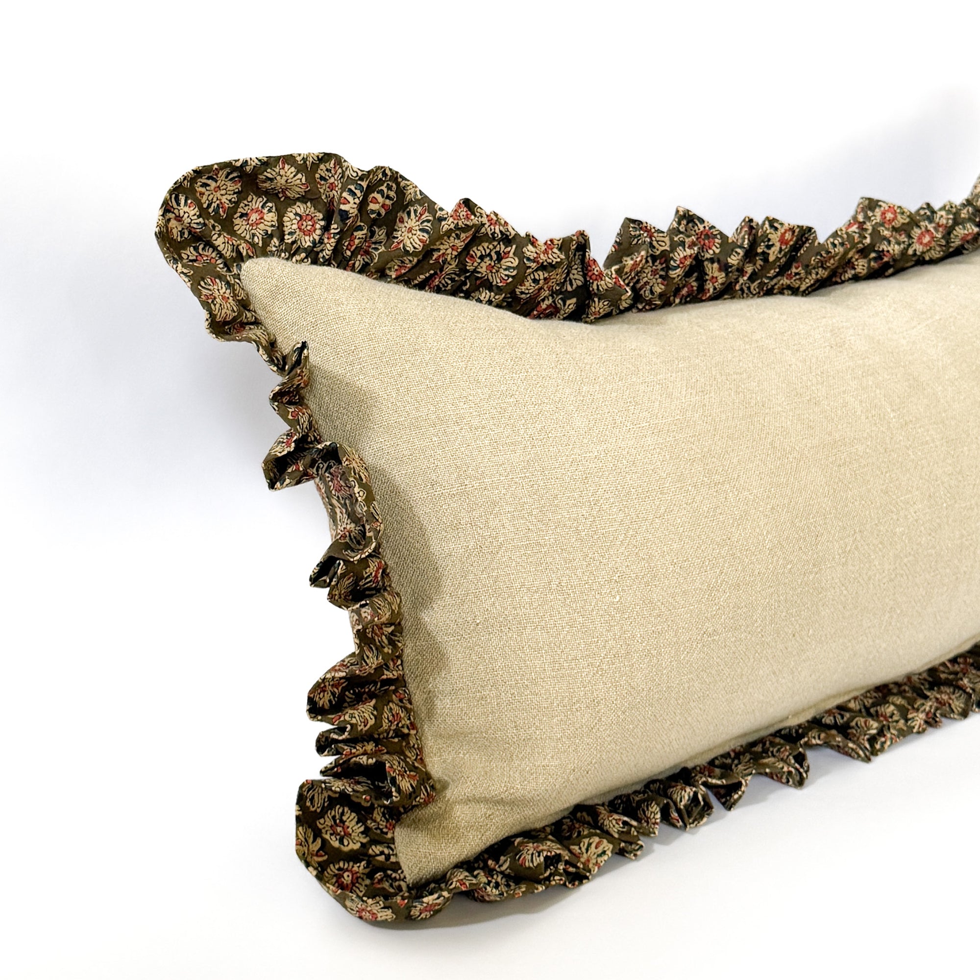 Anika Ruffle Long Lumbar Pillow