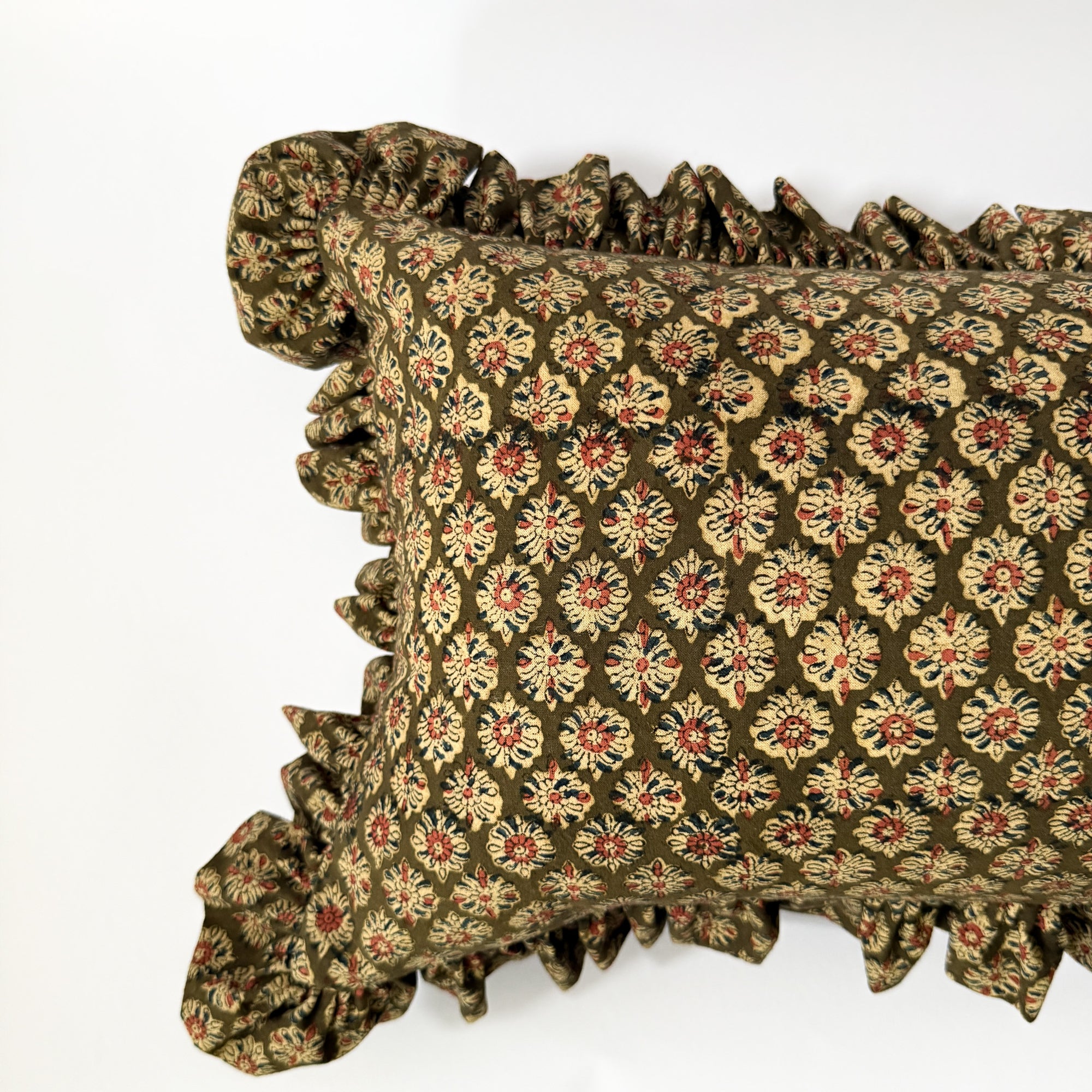 Anika Ruffle Long Lumbar Pillow