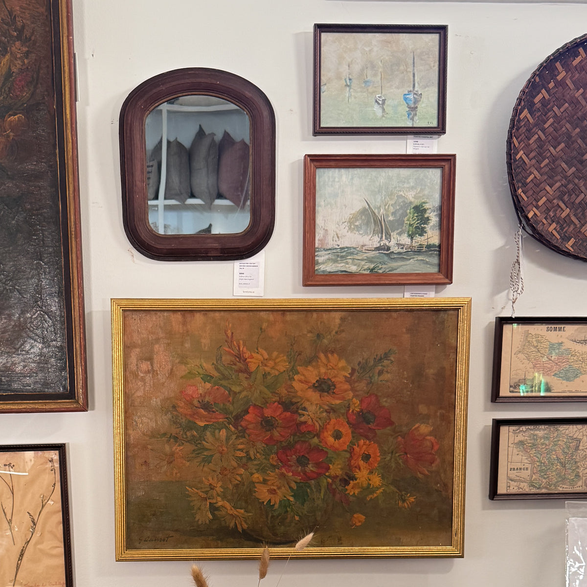 Framed Floral Still Life by Georges Danset | 20th Century France