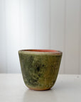 Aged Terra Cotta Crucible Planter