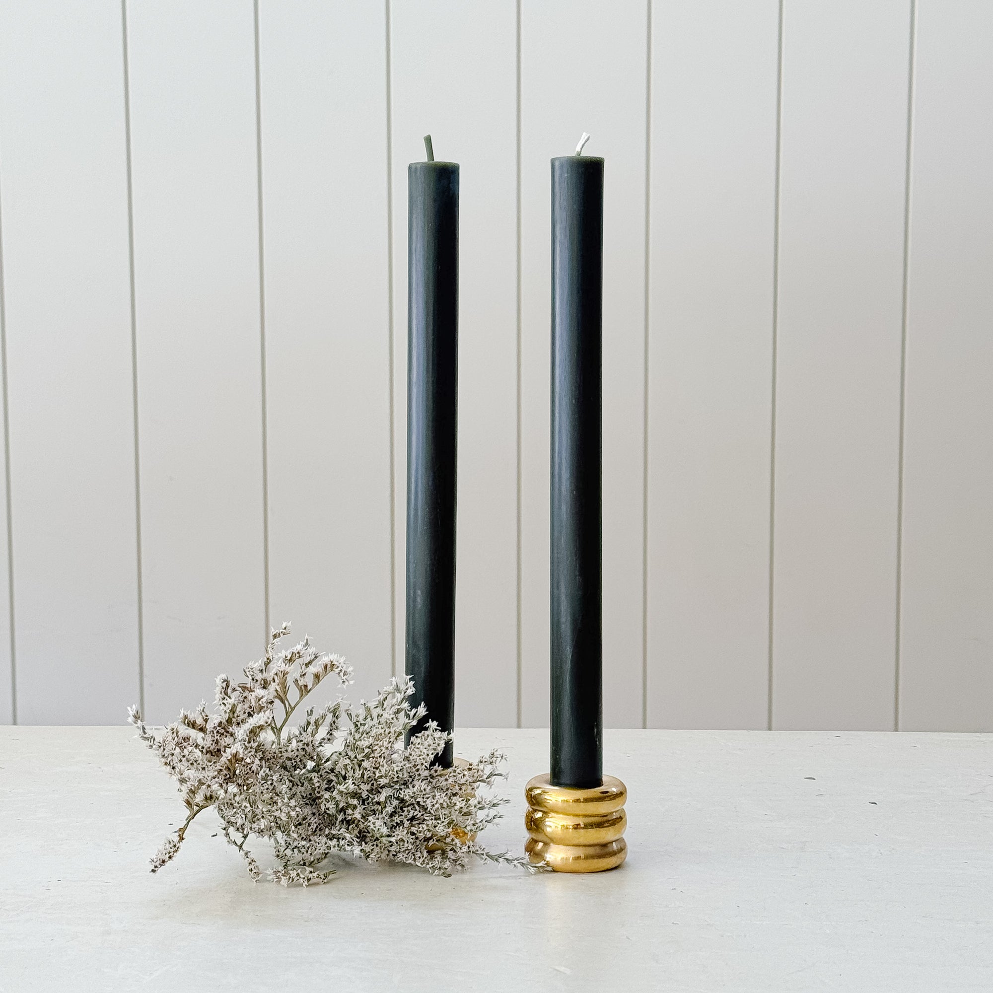 12" Beeswax Columnar Taper Candle Collection