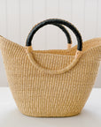 The Sag Harbor Tote No.1 | Natural with Leather Handle