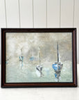 Sailing Dory | Framed Hand-Painted Coastal Art