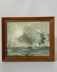 Crosswinds | Hand-Painted Framed Coastal Art