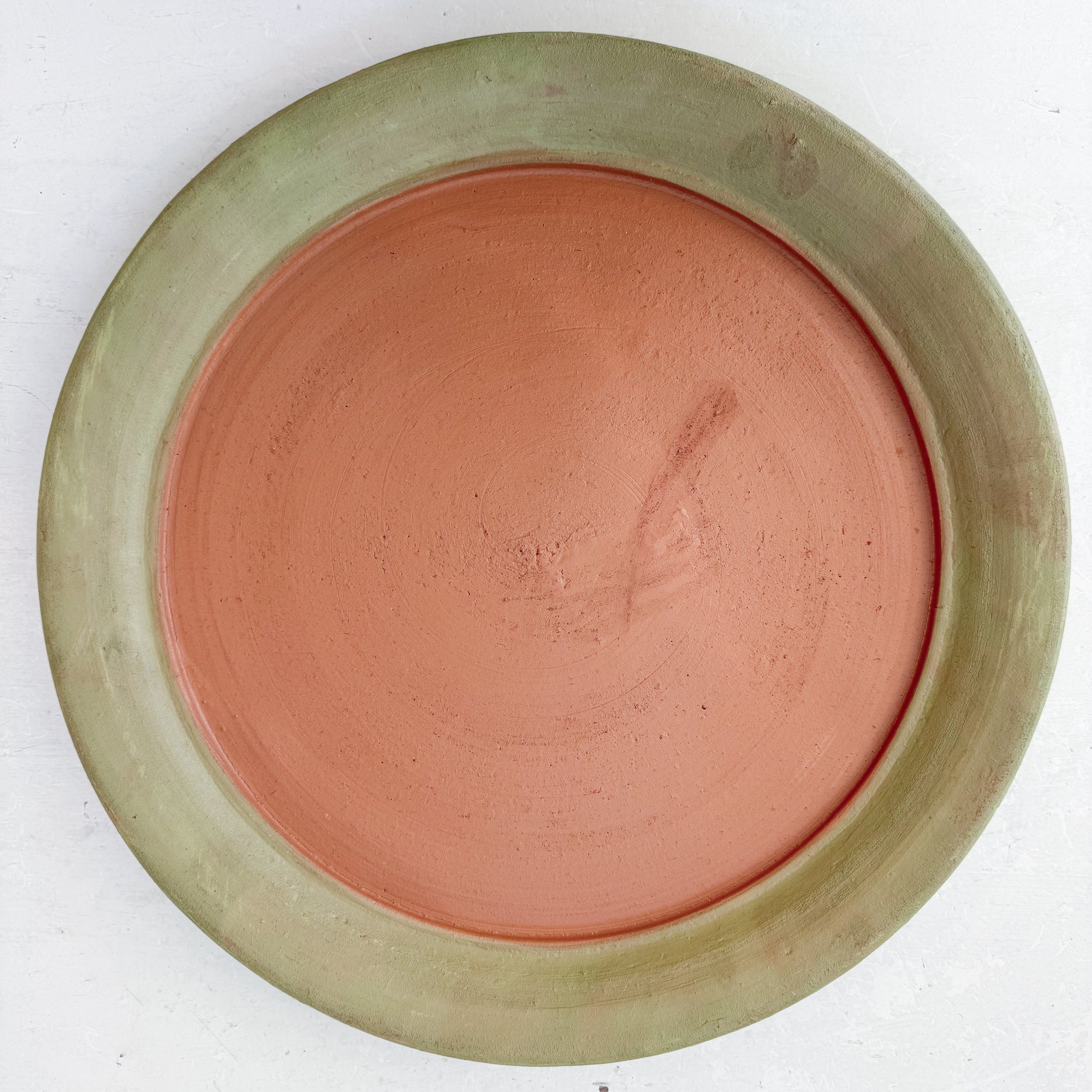 Aged Terra Cotta Saucer