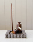 Scallop Edge Marble Box Tray | Affogato Grey