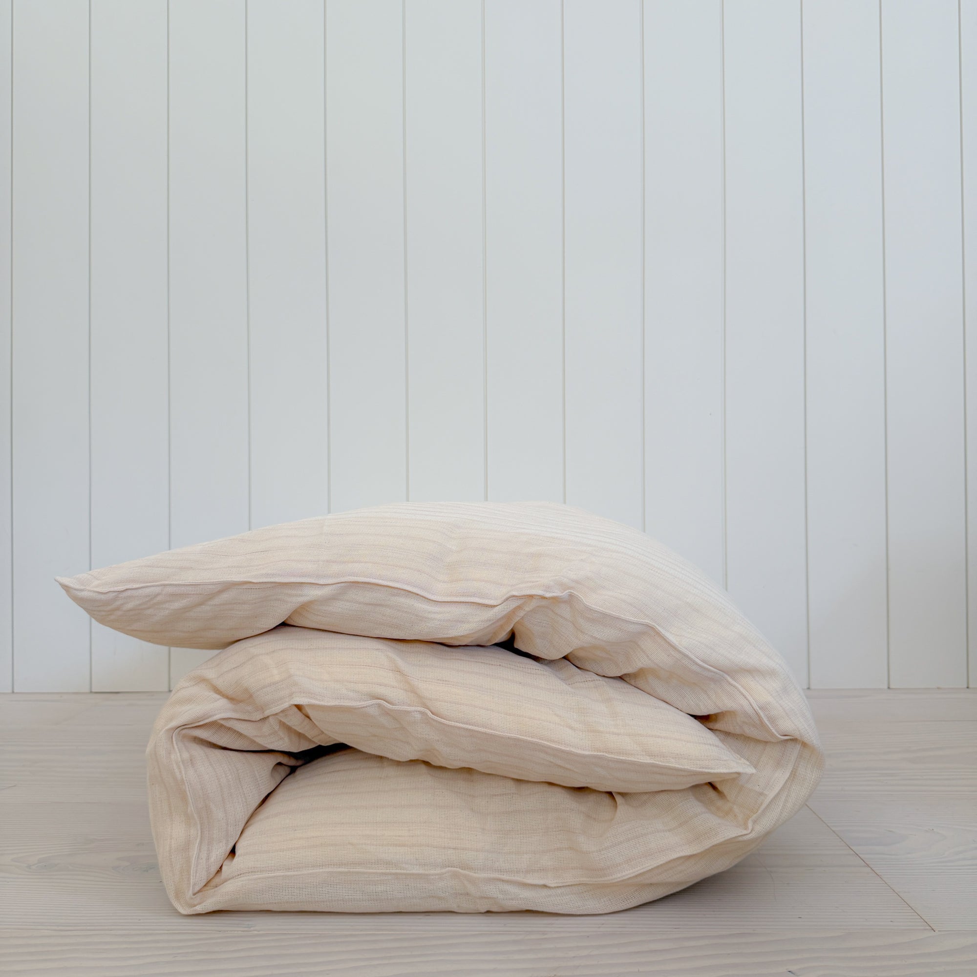 Canapé Bed Roll | Nude Ticking Stripe