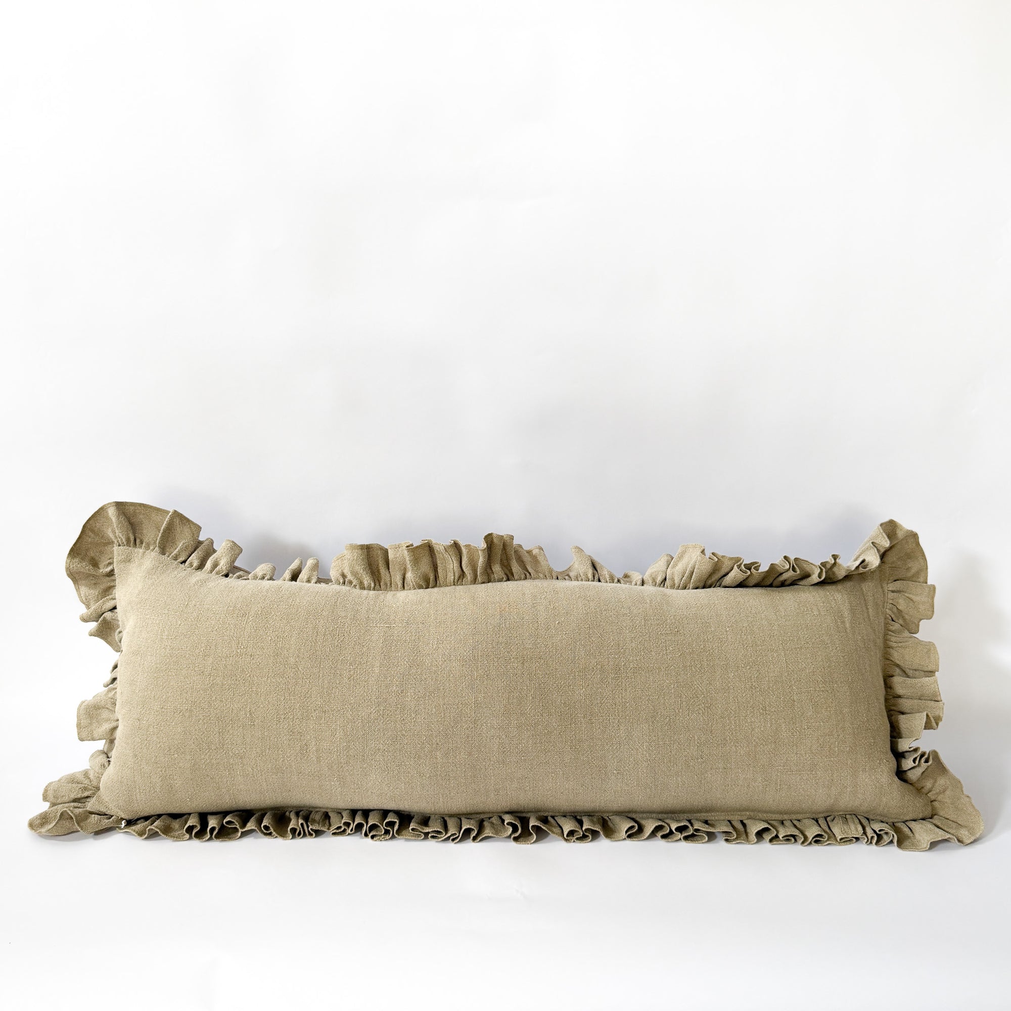Bari Ruffle Long Lumbar Pillow