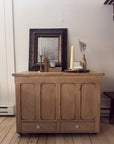 Antique Scrubbed Pine Console & Blanket Chest with Drawers