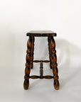 French Rectangular Bobbin Stool