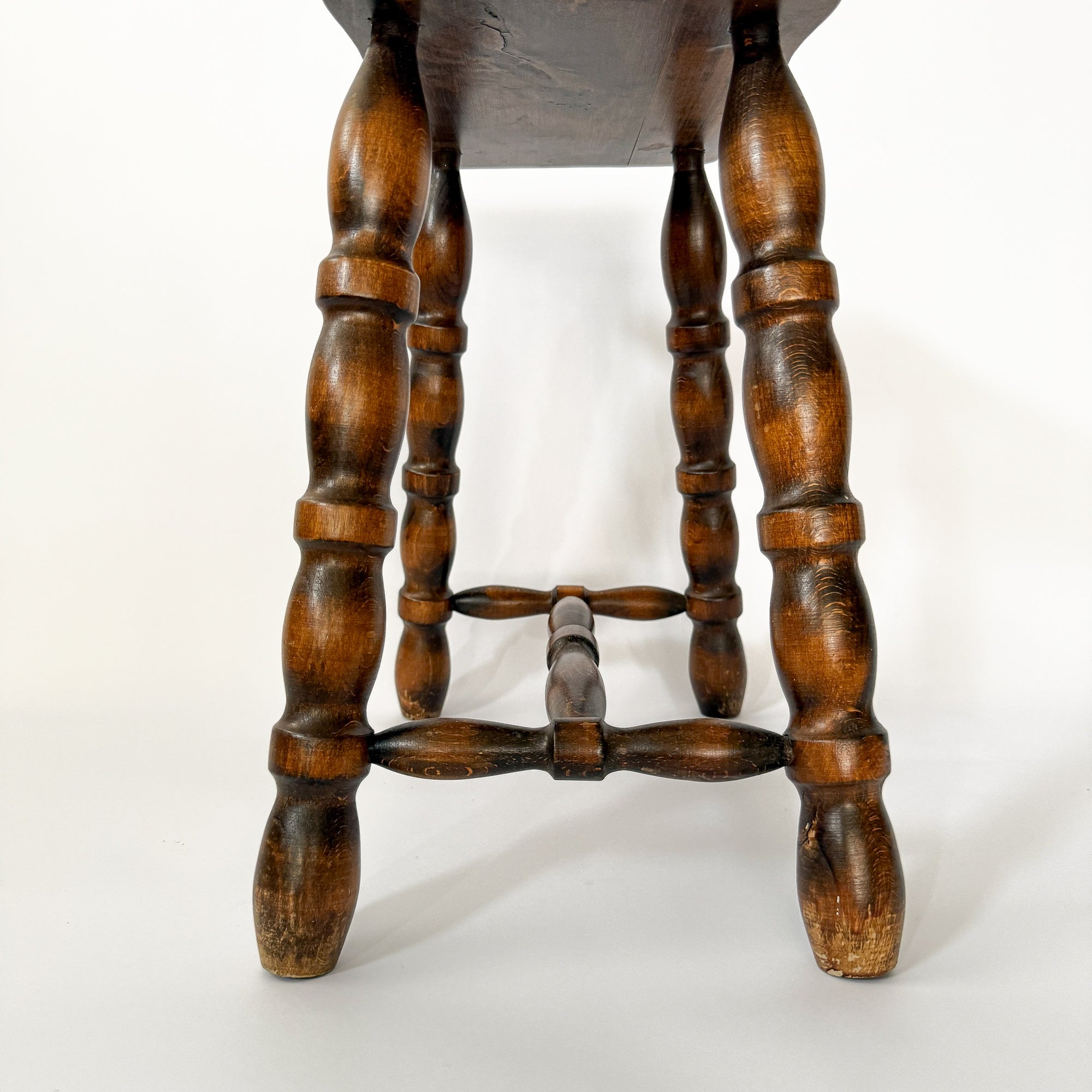 French Rectangular Bobbin Stool