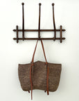 Oversized Gemma Bag with Brown Leather Strap