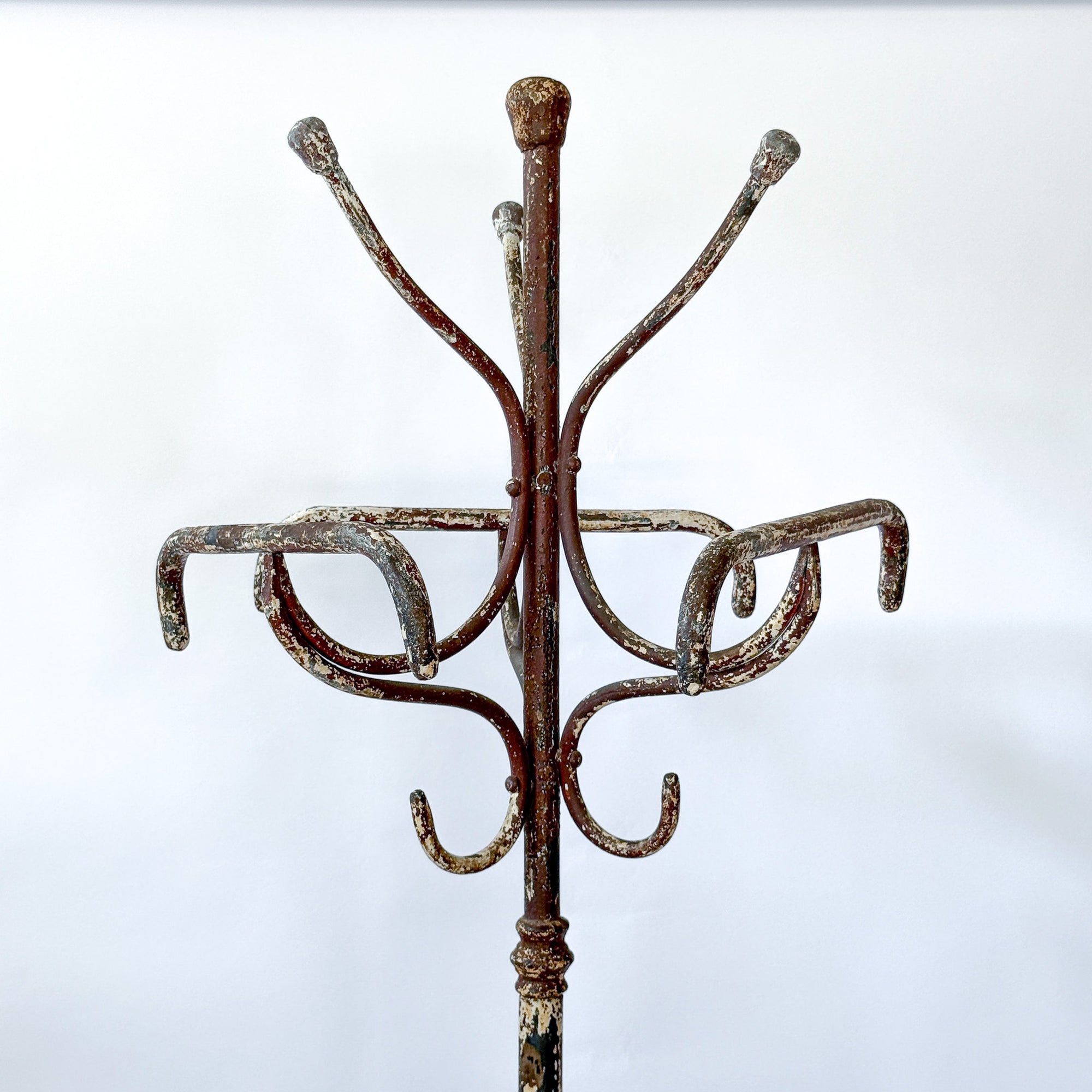 Freestanding Cast Iron European Hat + Coat Rack