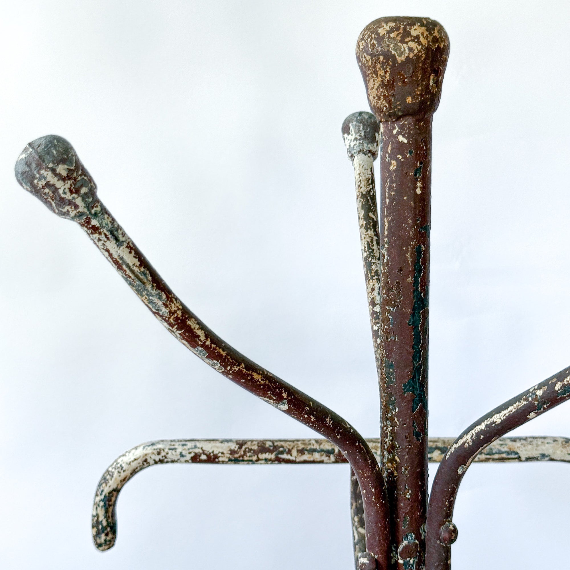 Freestanding Cast Iron European Hat + Coat Rack