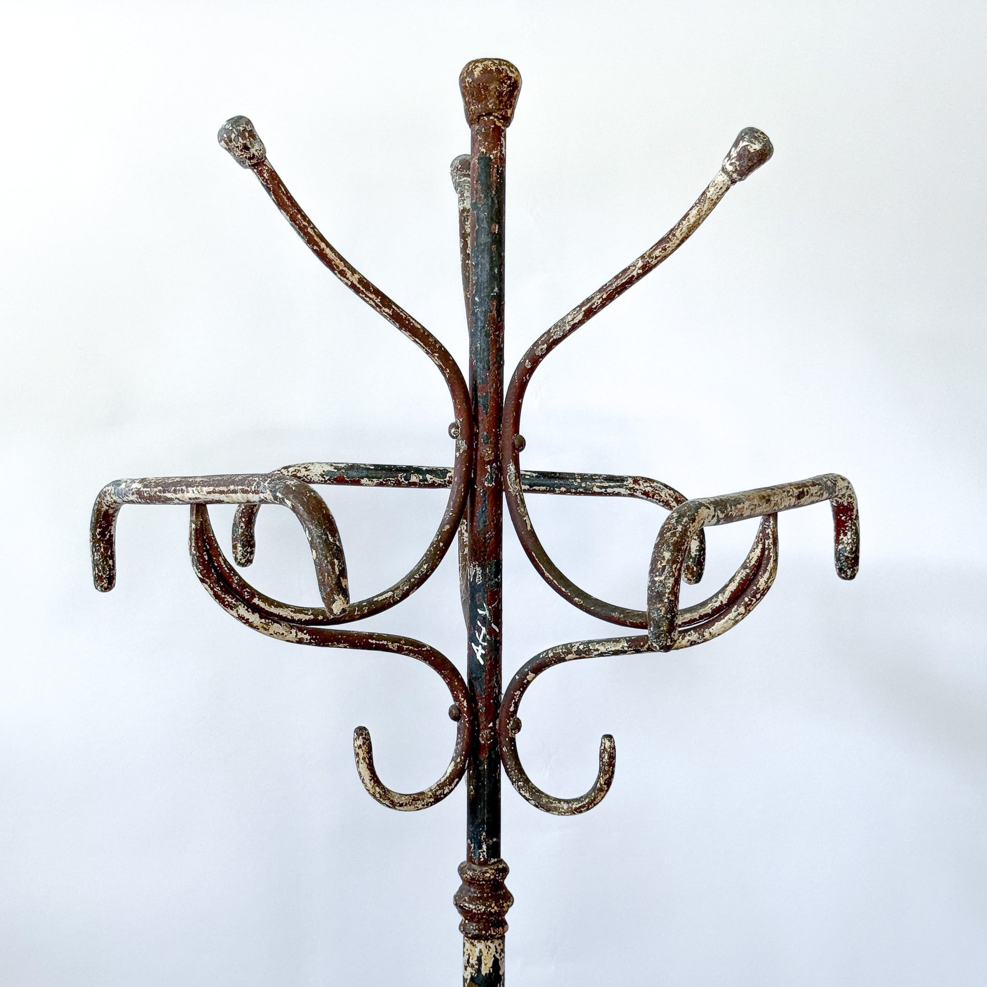 Freestanding Cast Iron European Hat + Coat Rack