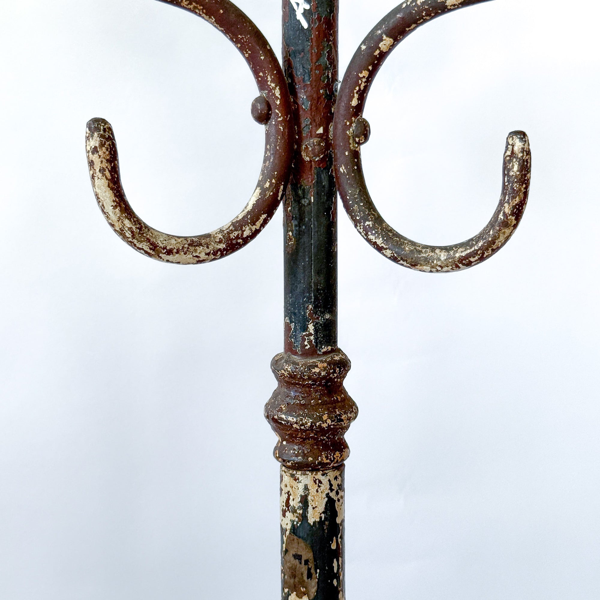 Freestanding Cast Iron European Hat + Coat Rack