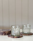 Chocolate Marble Oversized Coasters | Set of 4