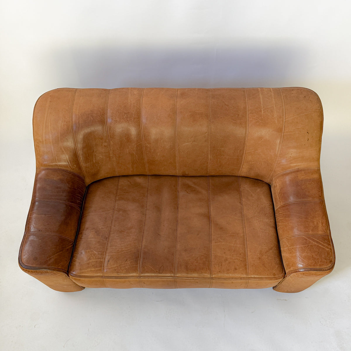 Buffalo Leather 2-Seater Sofa DS-44 by de Sede | Switzerland, circa 1970s