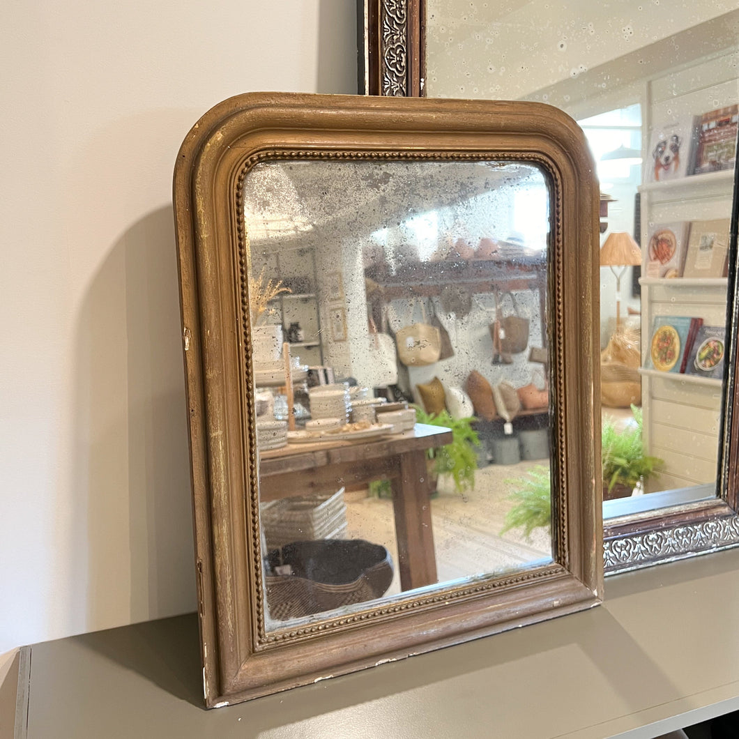 Antique French Louis Philippe Mercury Glass Mirror | No.3