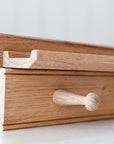 Solid Oak Picture Ledge Shelf | Handcrafted in England