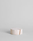 Artisanal Wooden Display Block | Natural Whitewash + Charcoal